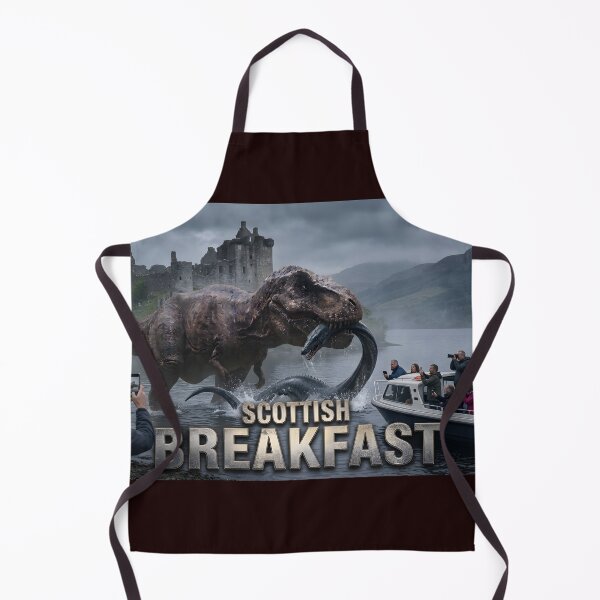 Item preview, Scottish Breakfast: T-Rex vs Loch Ness Monster designed and sold by TeeBeeDesigns.