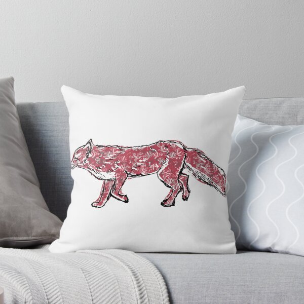 Item preview, Botanical Floral Fox | Cottagecore Woodland Animal | Hand-Drawn Fox Art designed and sold by FaireWaveArt.