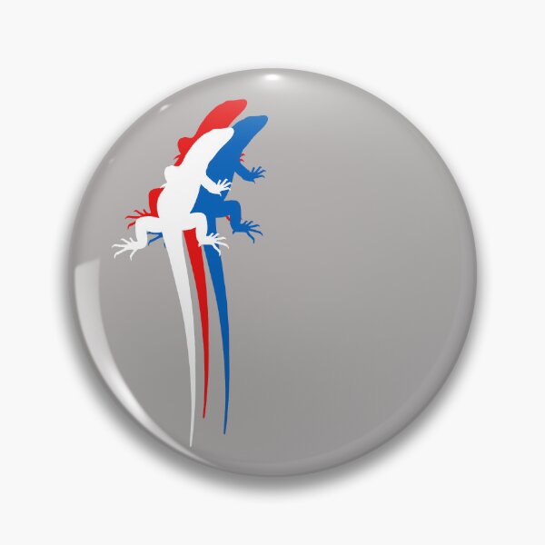 Item preview, lizard red white blue designed and sold by bravoalpha.