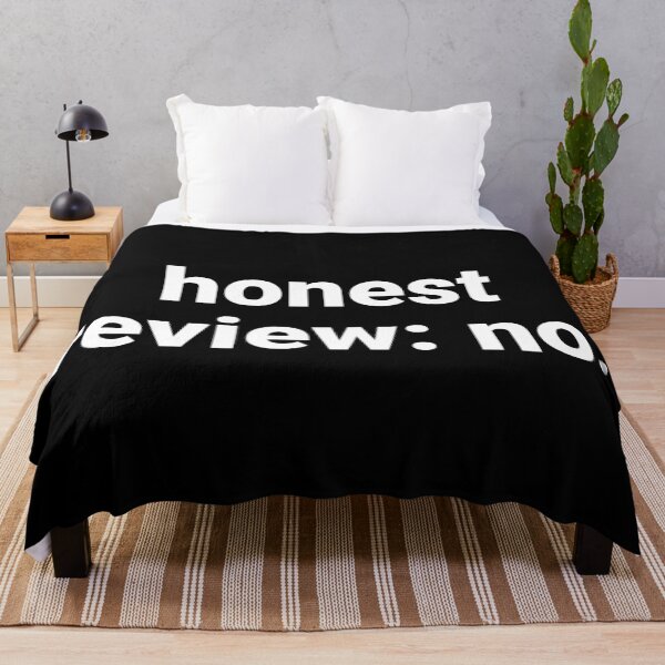 Item preview, Honest Review: No – Funny Sarcastic Saying designed and sold by Text-based T-Shirts and Gifts.