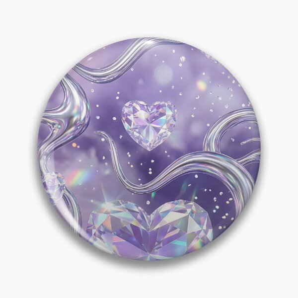 Item preview, Prismatic Gemstone Love Liquid Mirror Pattern designed and sold by wallpapersarts.