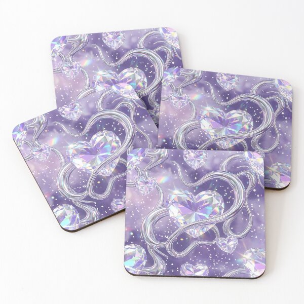 Item preview, Prismatic Gemstone Love Liquid Mirror Pattern designed and sold by wallpapersarts.