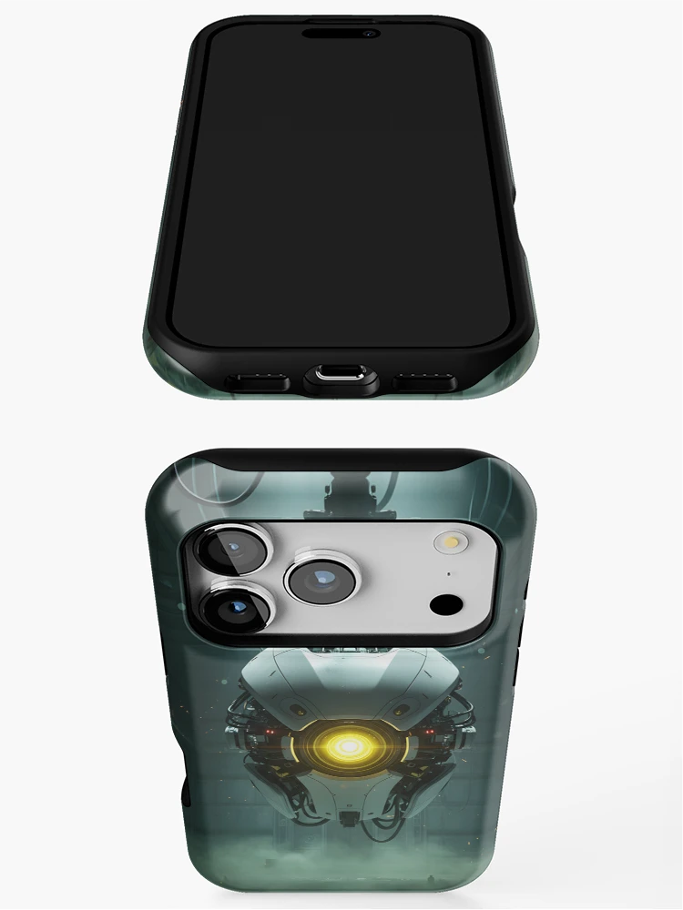 Thumbnail 3 of 4, iPhone Case, Evil Machine Rises designed and sold by MuchaArt.