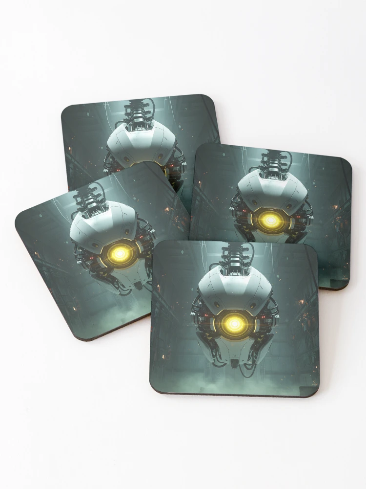 Thumbnail 1 of 5, Coasters (Set of 4), Evil Machine Rises designed and sold by MuchaArt.