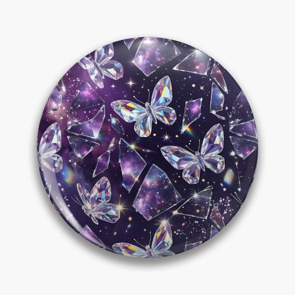 Item preview, Dreamcore Crystal Butterfly Galaxy Mirror Pattern designed and sold by wallpapersarts.