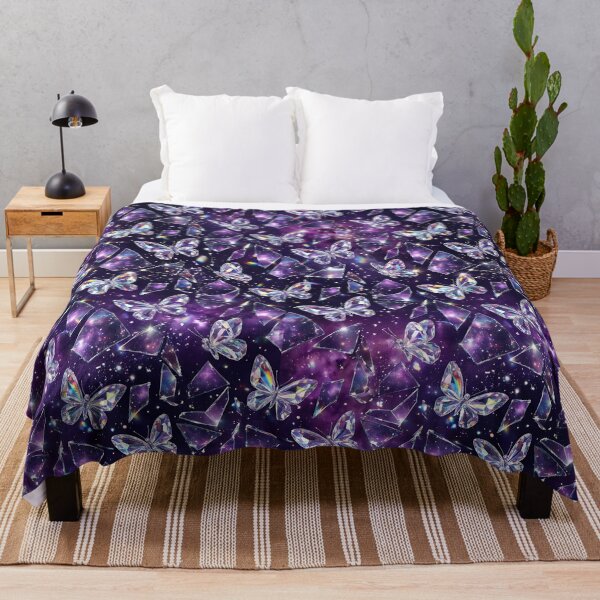 Item preview, Dreamcore Crystal Butterfly Galaxy Mirror Pattern designed and sold by wallpapersarts.