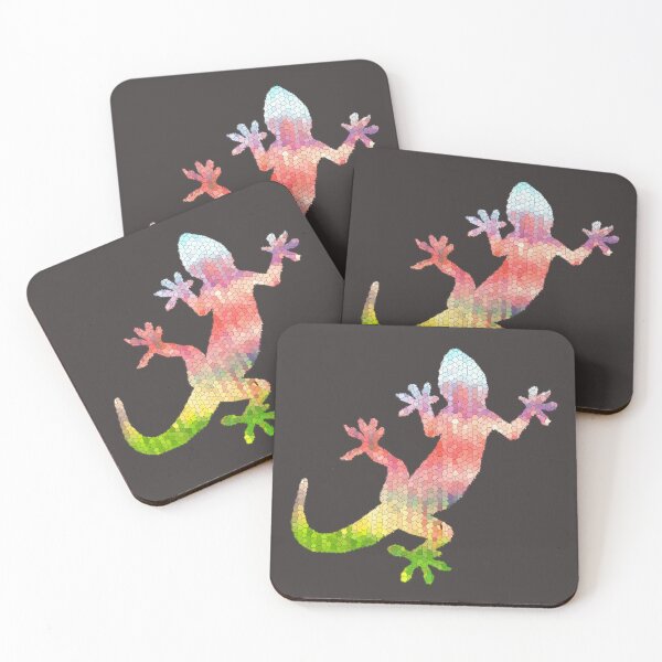 Item preview, Rainbow mosaic lizard designed and sold by bravoalpha.