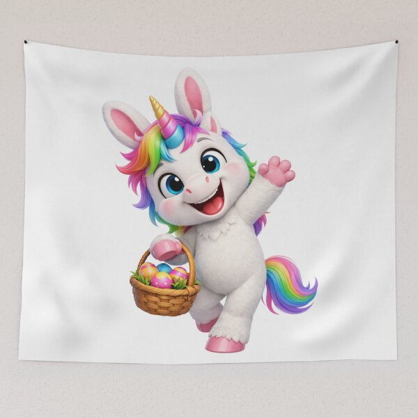 Item preview, Playful Unicorn Boy Easter designed and sold by Sillytoe.
