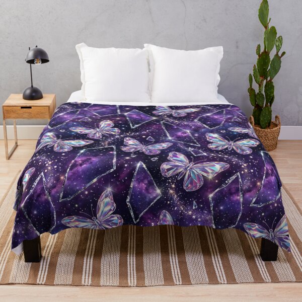 Item preview, Dreamcore Crystal Butterfly Galaxy Mirror Pattern designed and sold by wallpapersarts.