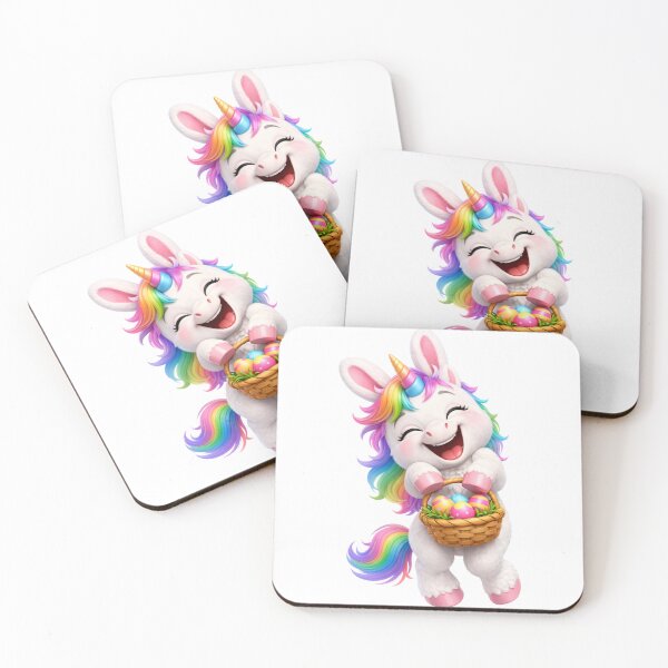 Item preview, Happy Unicorn Girl Easter designed and sold by Sillytoe.