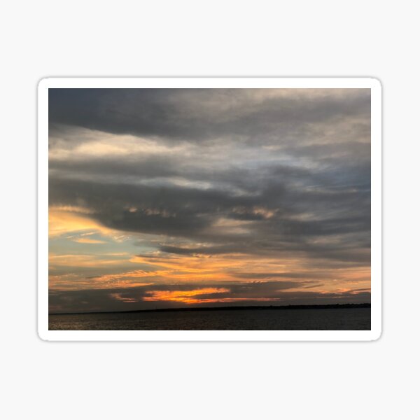 Sunset on a Cloudy Day Sticker
