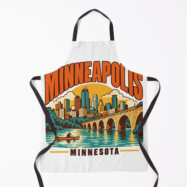 Item preview, Minneapolis Gift - Vintage Minneapolis Minnesota Travel Art designed and sold by RedRubyBubble.