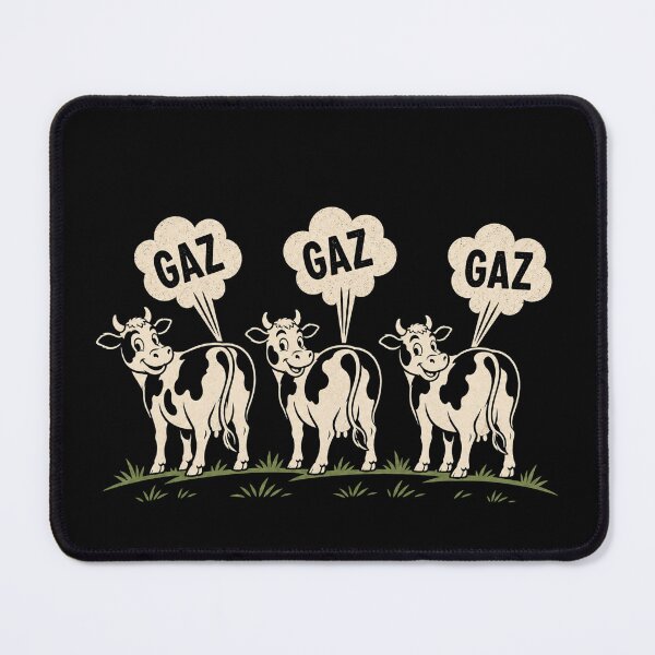 Item preview, Three Cows Gas Gas Gas - Humor Love Is in the Meadow designed and sold by digital.stickerperso.com.