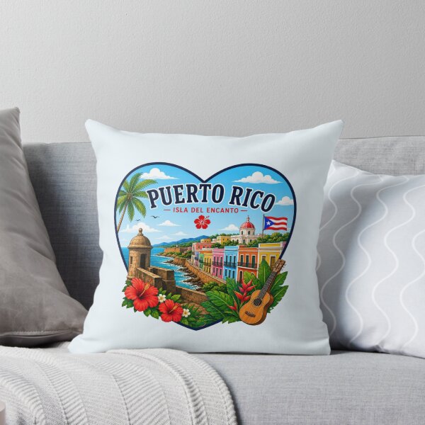 Item preview, Puerto Rico Heart Shape Design designed and sold by Myra365Art.