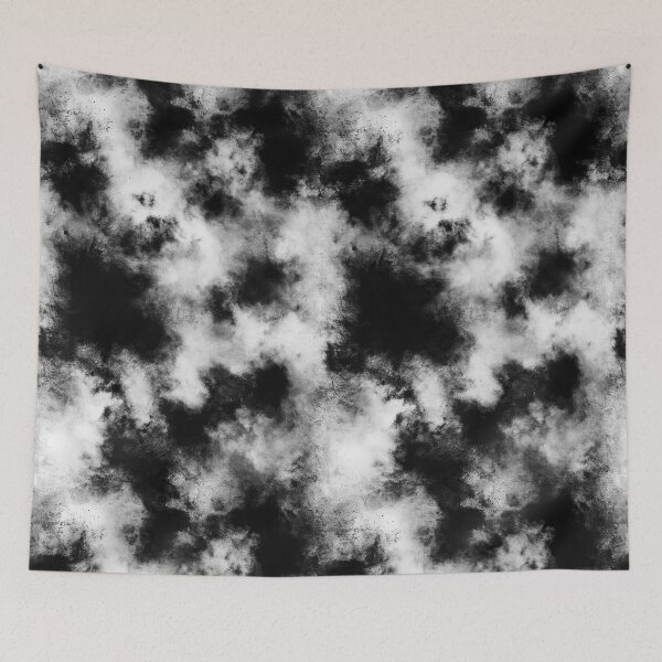 Item preview, Mottled Charcoal Ink Clouds on White Mist designed and sold by Piotrek0001.