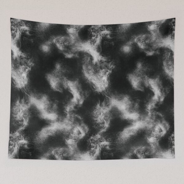 Item preview, Deep Charcoal Void with Silver Smoke Wisps designed and sold by Piotrek0001.