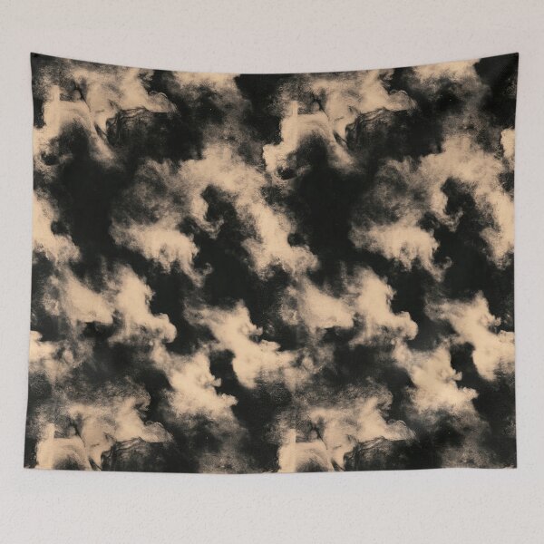 Item preview, Golden Parchment Clouds and Black Ink Wash designed and sold by Piotrek0001.