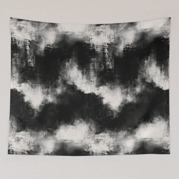 Item preview, Grunge Brushed Black Soot and White Mist designed and sold by Piotrek0001.