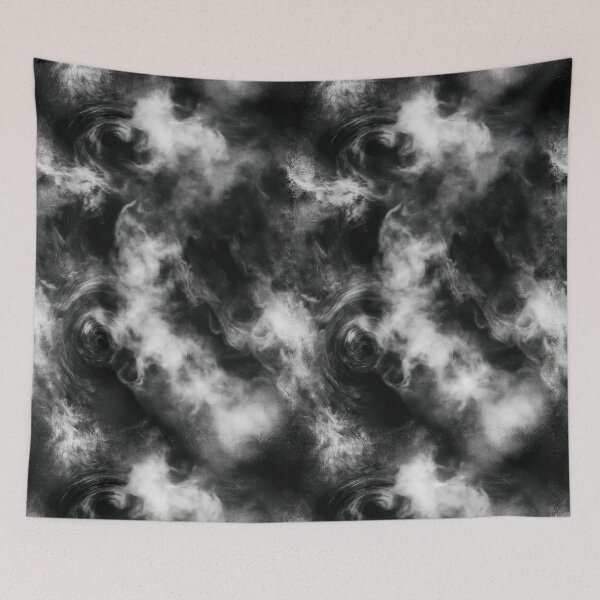 Item preview, Turbulent White Steam in Dark Cavern Art designed and sold by Piotrek0001.