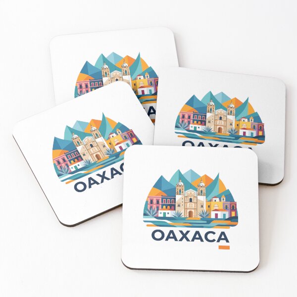 Item preview, Oaxaca Mexico Tree Colorful Travel Poster Art designed and sold by OzzFrequency.