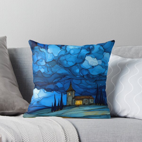 Item preview, Church Under Blue Sky (Faux) Stained Glass Art designed and sold by DEC02.