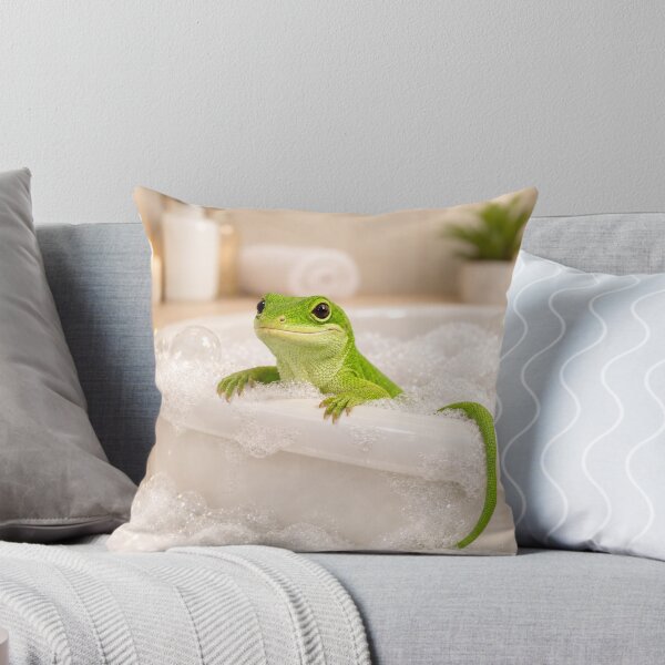 Item preview, Peaceful Green Anole Bubble Bath designed and sold by Sillytoe.