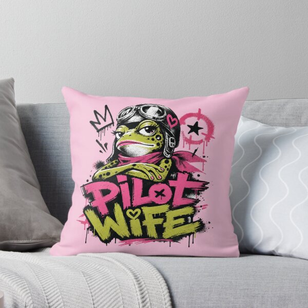 Item preview, Pilot Wife Graffiti Streetwear Frog Art | Neon Pink Green Aviator Toad Y2K Aviation Gift designed and sold by illeN-Art-World.