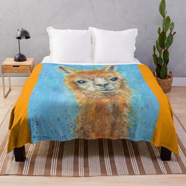Item preview, Colorful Alpaca Portrait designed and sold by KarenKaspar.