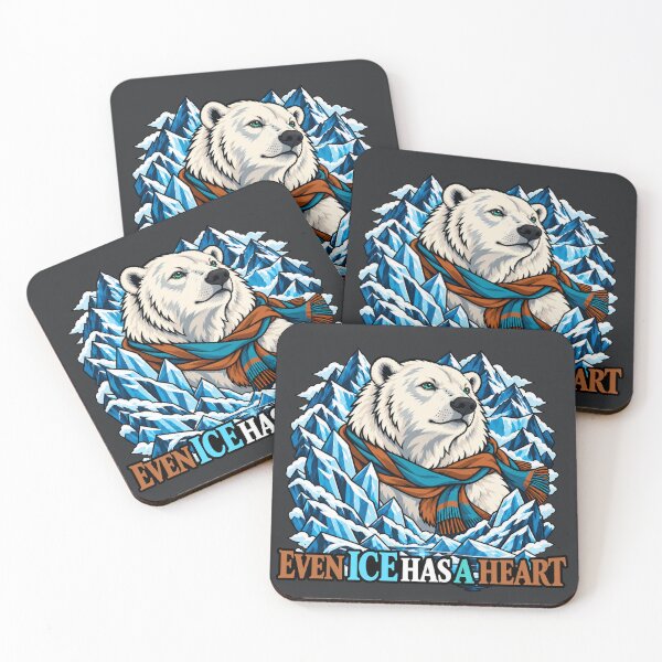 Item preview, Even Ice Has a Heart – Arctic Polar Bear Winter Art designed and sold by Aimetoi.
