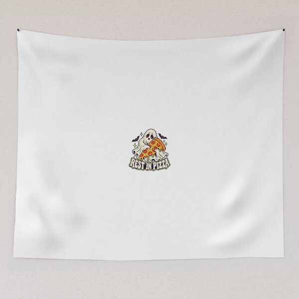 Item preview, Rest in Pizza - Ghost Eating a Cheesy Slice designed and sold by angnar97.