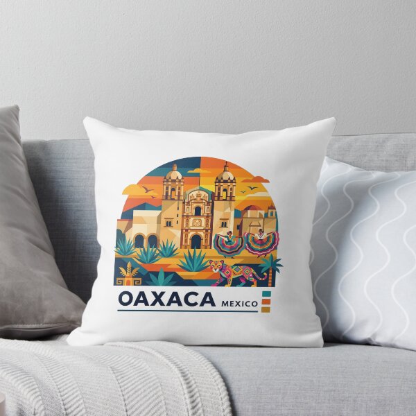 Item preview, Oaxaca Mexico Tree Colorful Travel Poster Art designed and sold by OzzFrequency.
