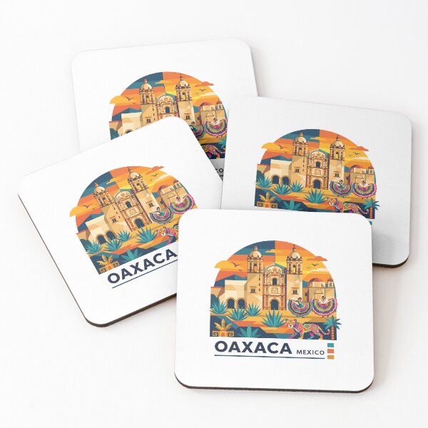 Item preview, Oaxaca Mexico Tree Colorful Travel Poster Art designed and sold by OzzFrequency.
