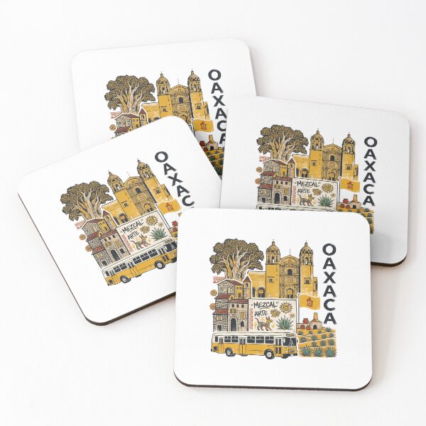 Item preview, Oaxaca Mexico Tree Colorful Travel Poster Art designed and sold by OzzFrequency.