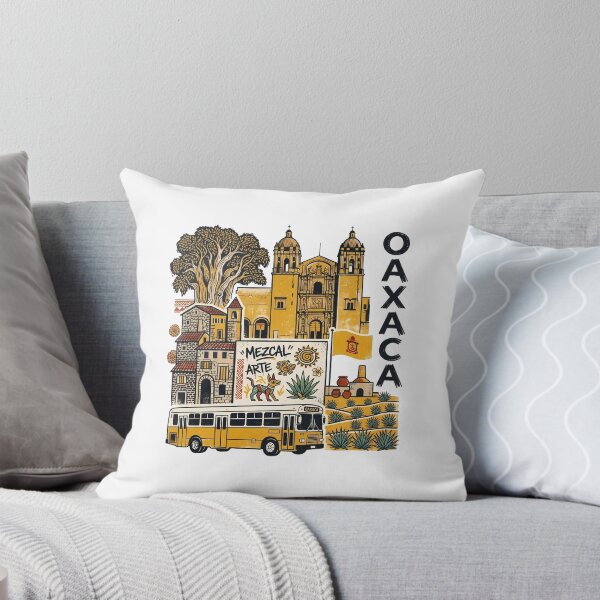 Item preview, Oaxaca Mexico Tree Colorful Travel Poster Art designed and sold by OzzFrequency.