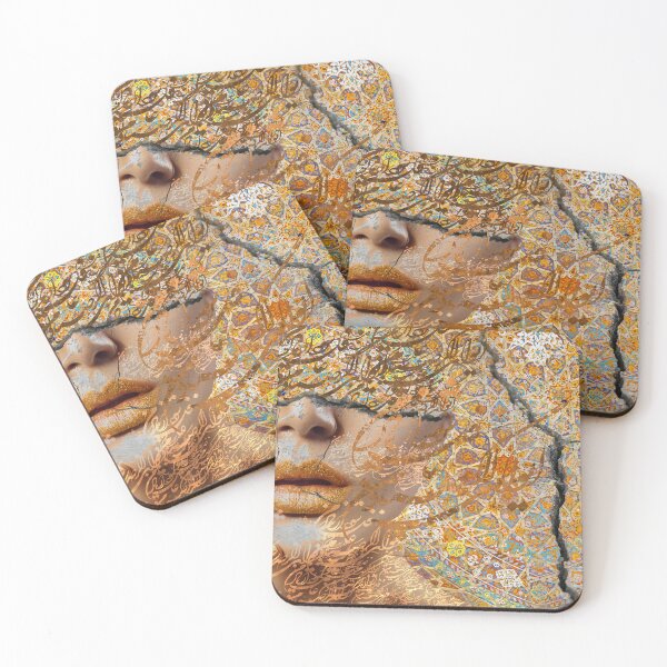 Item preview, Hafez Persian Poetry Golden Calligraphy Art designed and sold by Nuvilo.