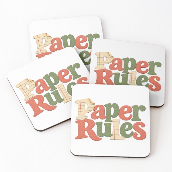 Item preview, Paper Rules – Retro Paper Cut Typography for Stationery Lovers and Journalers designed and sold by Digital Culture Studio.