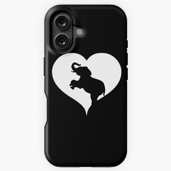 Item preview, Heart elephant feat designed and sold by RetroFuchs.