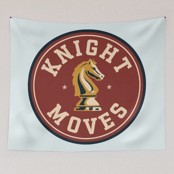 Item preview, Knight Moves Chess Knight Round Emblem Retro Badge designed and sold by peterdesigns.