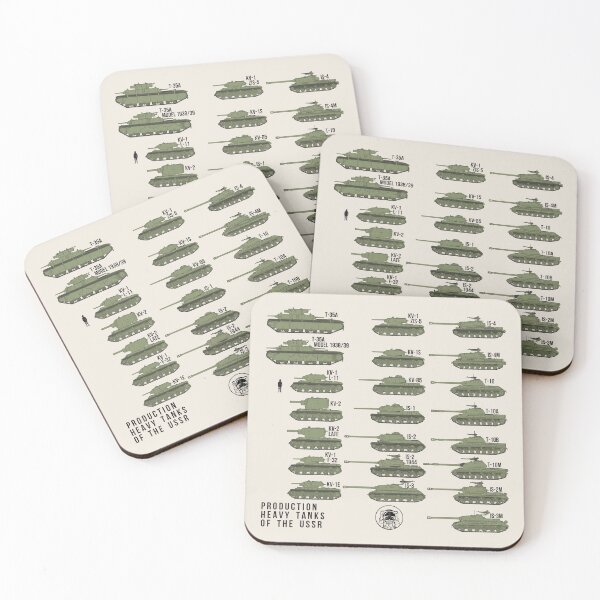 Item preview, Soviet Heavy Tanks Evolution All Serial Models Side View designed and sold by FAawRay.