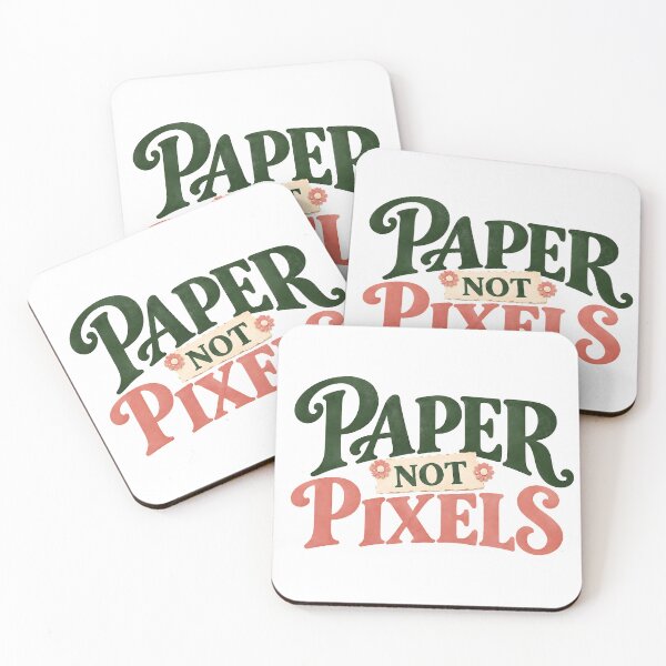 Item preview, Paper Not Pixels – Funny Paper Crafting Quote for Scrapbookers & Journal Lovers designed and sold by Digital Culture Studio.