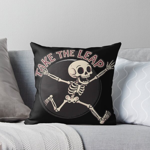 Item preview, Joyful Skeleton Leaps Inside a Round Portal Beneath Take the Leap designed and sold by MisteryDesigner.