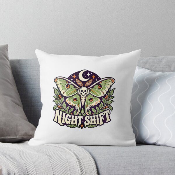 Item preview, Night Shift - Celestial Moth with a Skull Motif designed and sold by angnar97.