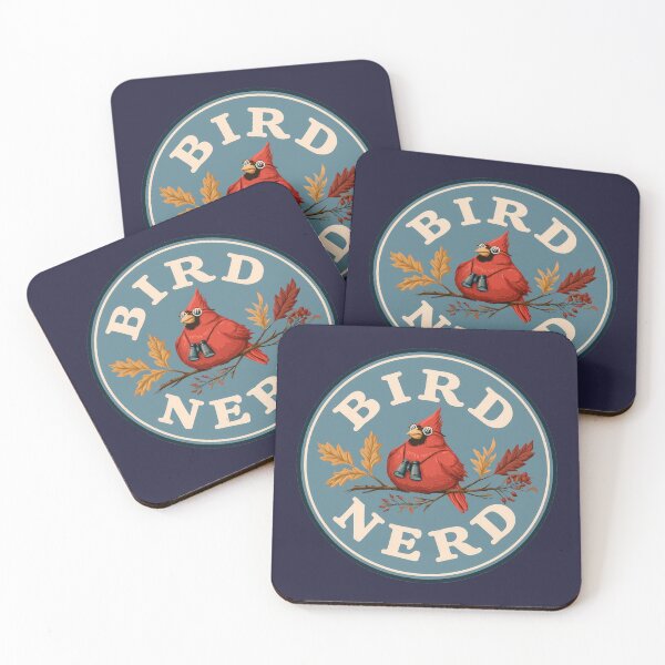 Item preview, Bird Nerd Cardinal with Binoculars Birdwatching Design designed and sold by peterdesigns.