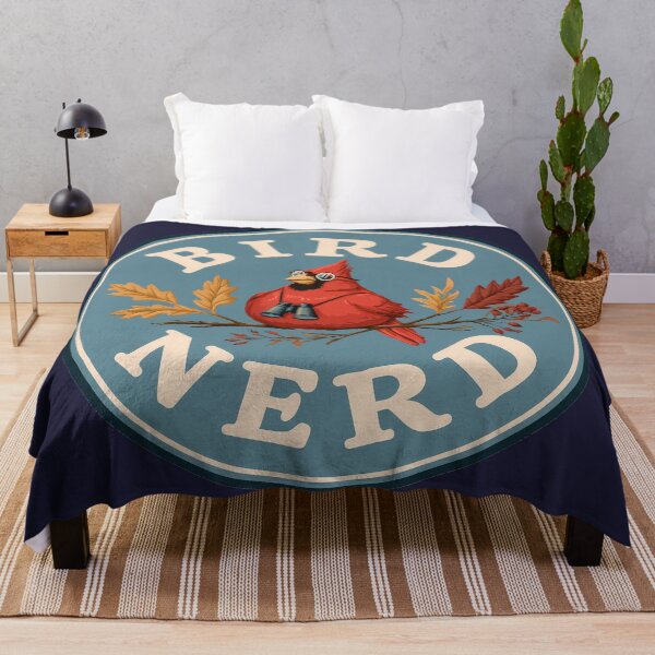Item preview, Bird Nerd Cardinal with Binoculars Birdwatching Design designed and sold by peterdesigns.