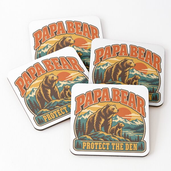 Item preview, Papa Bear Gift - Protect The Den designed and sold by RedRubyBubble.