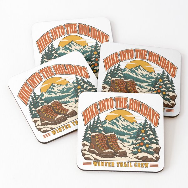 Item preview, Hiking Christmas Gift - Hike Into The Holidays designed and sold by RedRubyBubble.