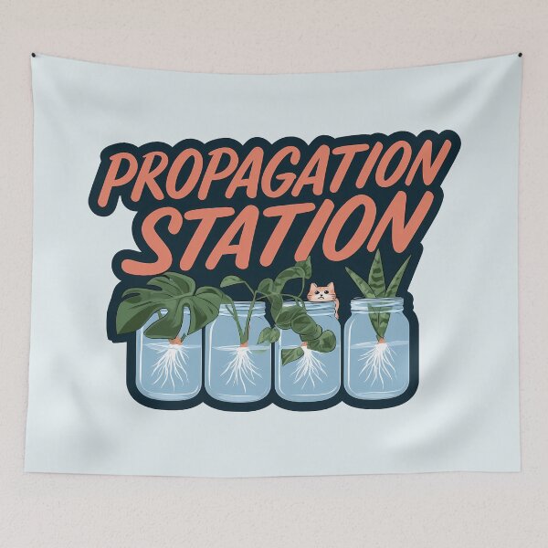 Item preview, Propagation Station Plant Lover Cat Mason Jar Design designed and sold by peterdesigns.