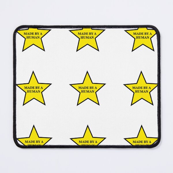 Item preview, Made By A Human Gold Star Sticker Pack/Sheet Size Small designed and sold by SlimyFish.