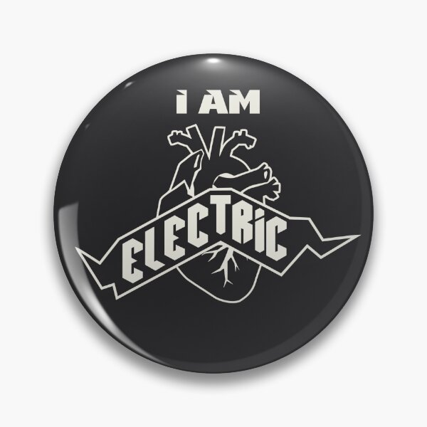 Item preview, I Am Electric — Bionic Anatomical Heart & Lightning Bolt Sticker designed and sold by Pigmalien.