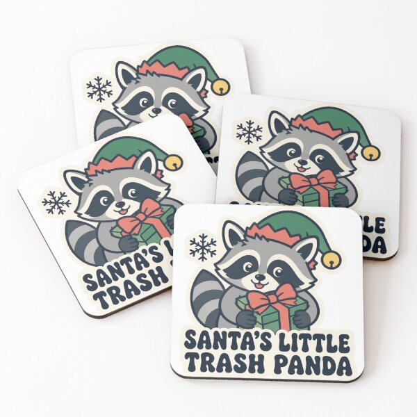 Item preview, Santa's Little Trash Panda Cute Elf Raccoon Christmas Gift designed and sold by mo-carnival.